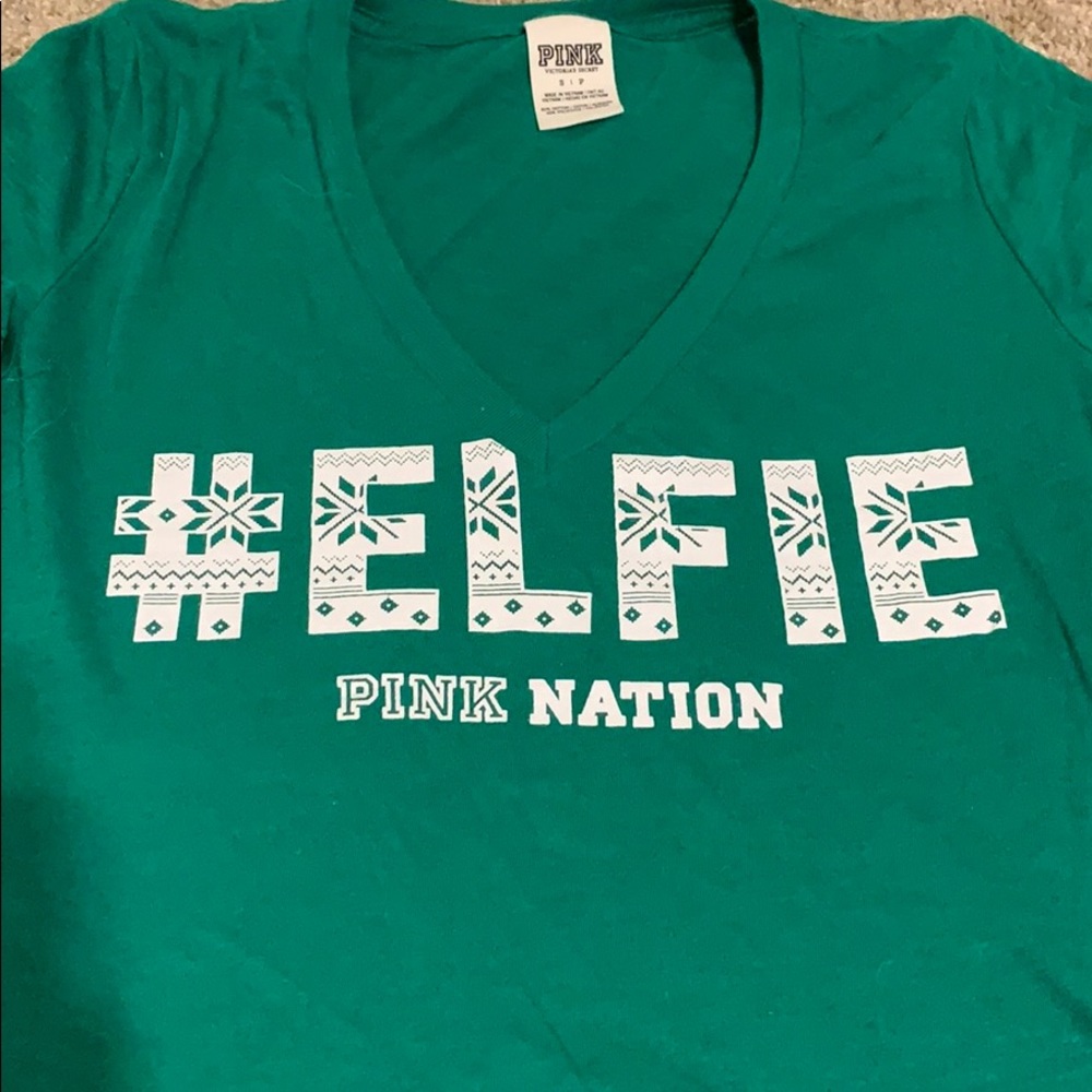 #Elfie Holiday V-neck from Pink